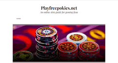 Desktop Screenshot of playfreepokies.net